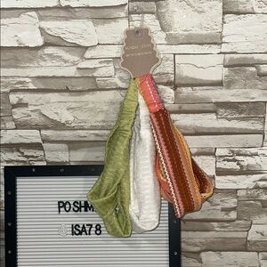 SUNDAY STATE Set of 3 Multicolor Headwraps